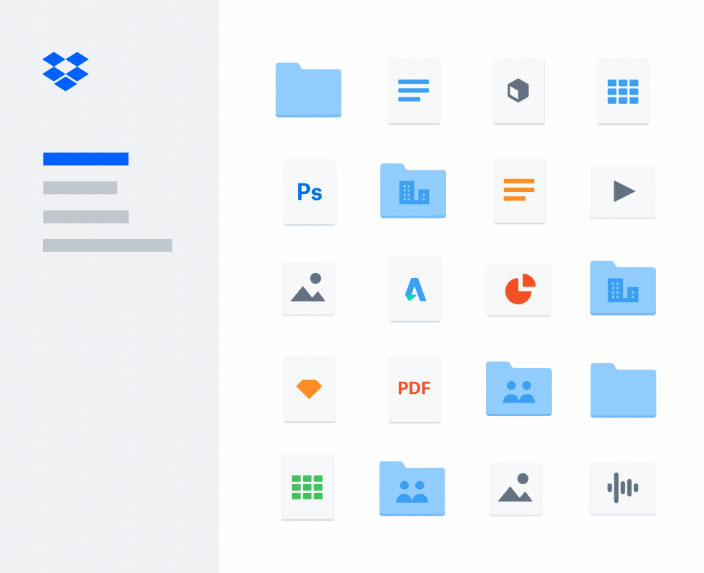 קוד QR של Dropbox