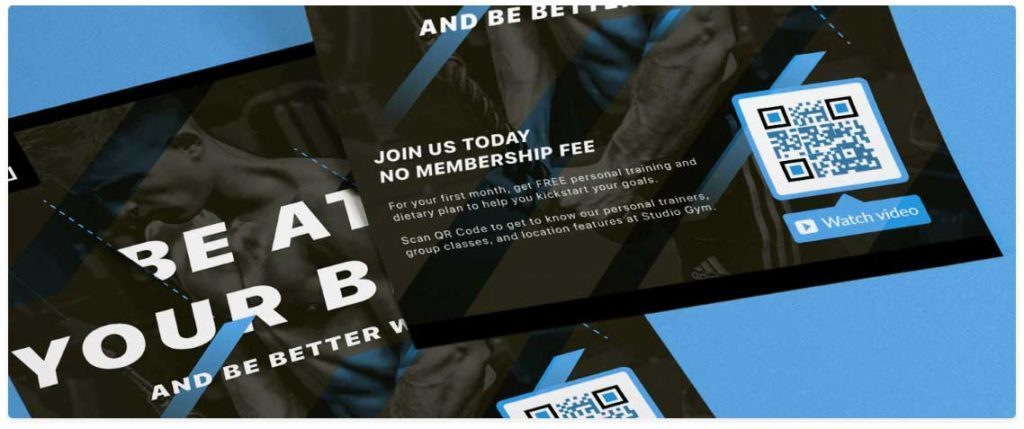 Gym-QR-Code-Membership-Promotional-Campaign-Flyer