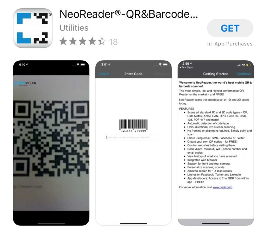 NeoReader-QR-Code-Barcode-Reader-App