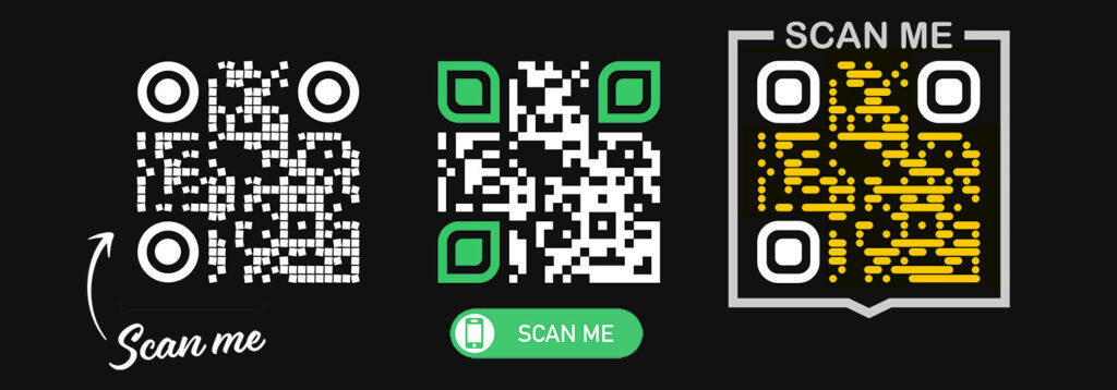 Cómo hacer códigos QR blancos con color invertido