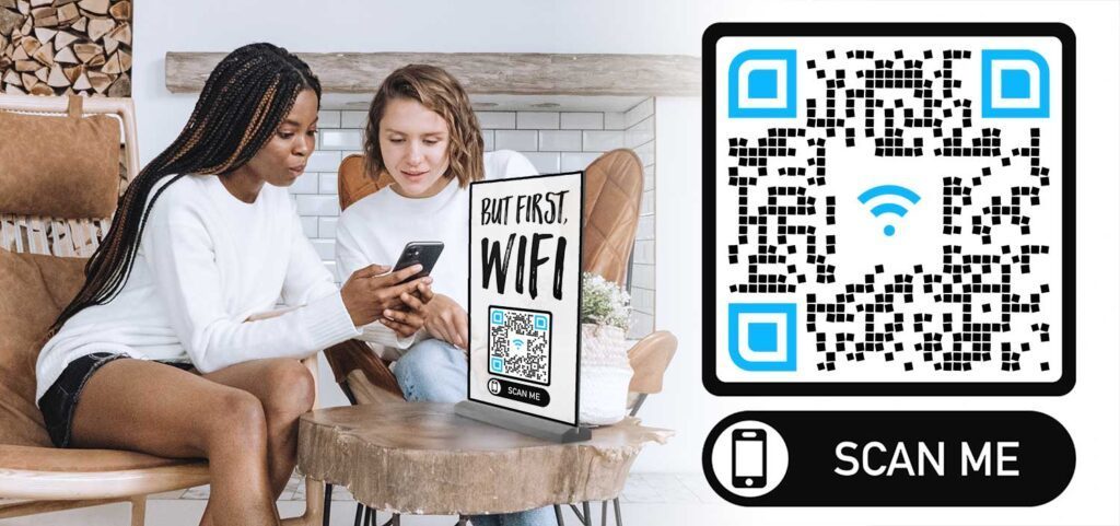 צור קוד QR של Wifi אורח של Airbnb