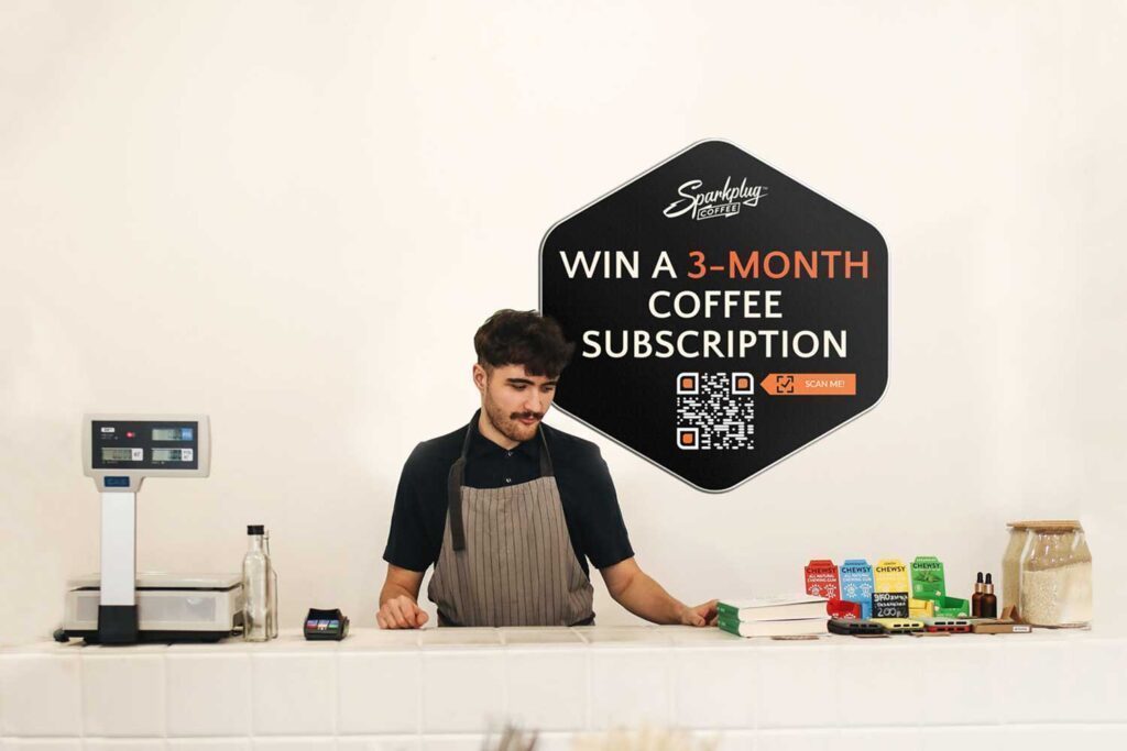 Make a QR Code for Giveaway Coffee