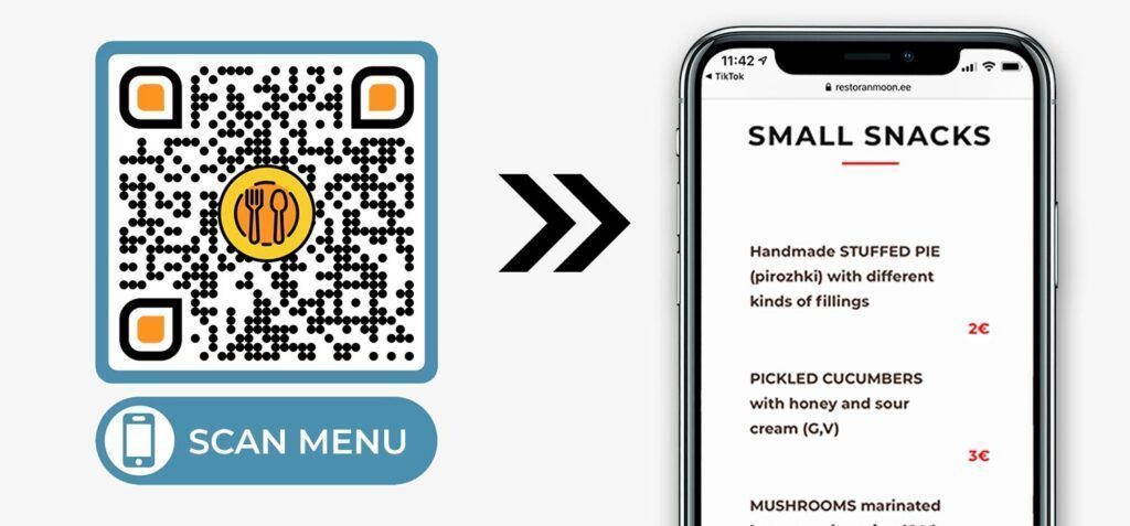 PDF Código QR Generador de menús para el restaurante