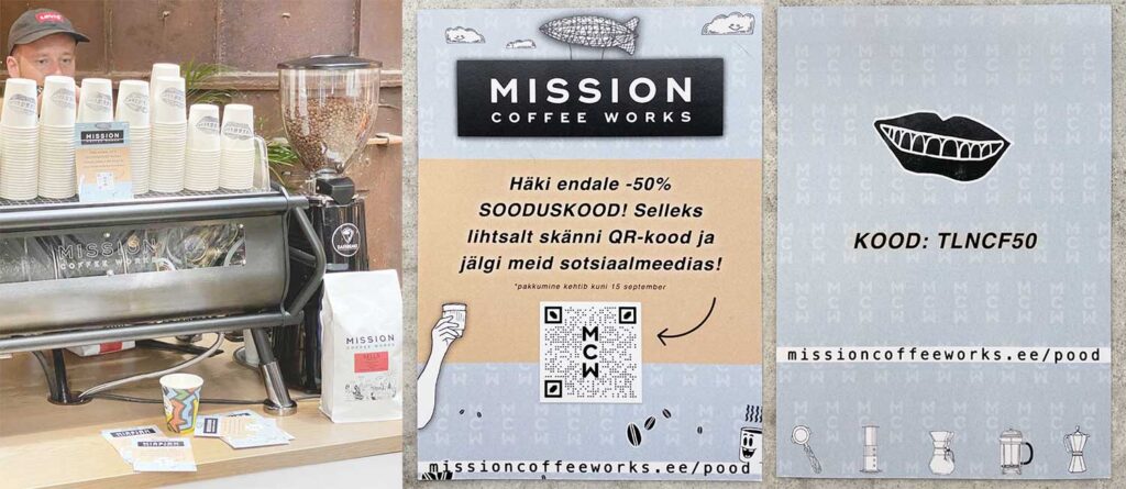 Generador de código QR para cafés y baristas