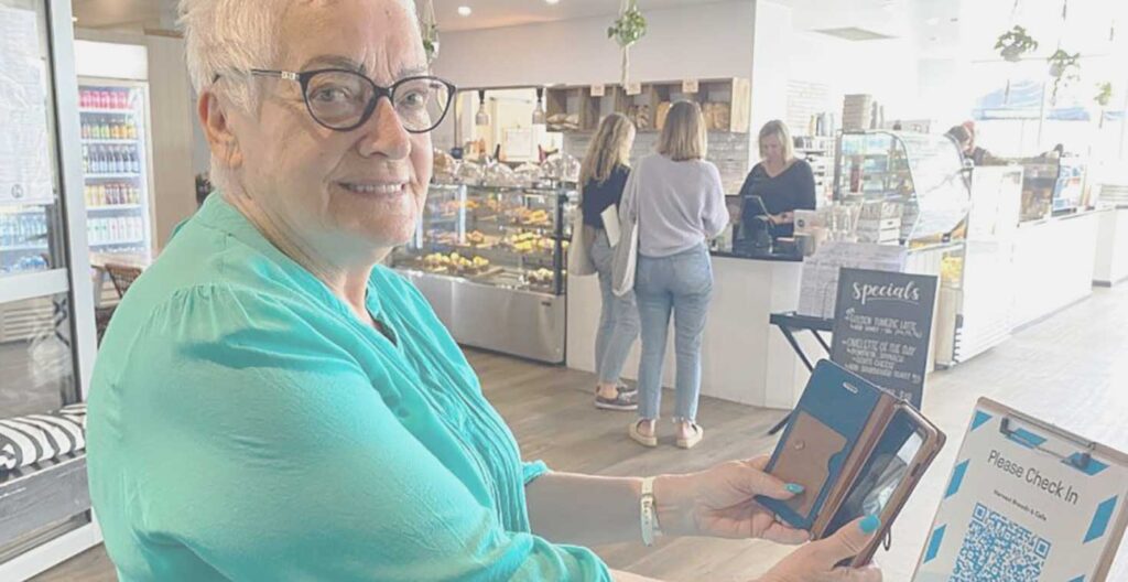 Código QR para el registro en el Café Guest