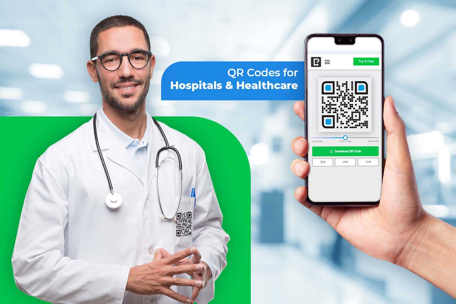 qr koodide tegija haigla ja tervishoiu jaoks