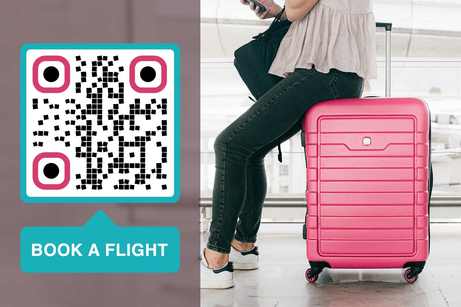 havaalanı için bir QR Kodu nasıl kullanılır