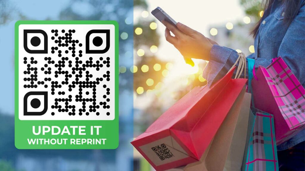 make a qr code and change it without reprinting