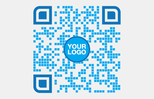 قم بالتسجيل لإضافة شعارك إلى رموز QR