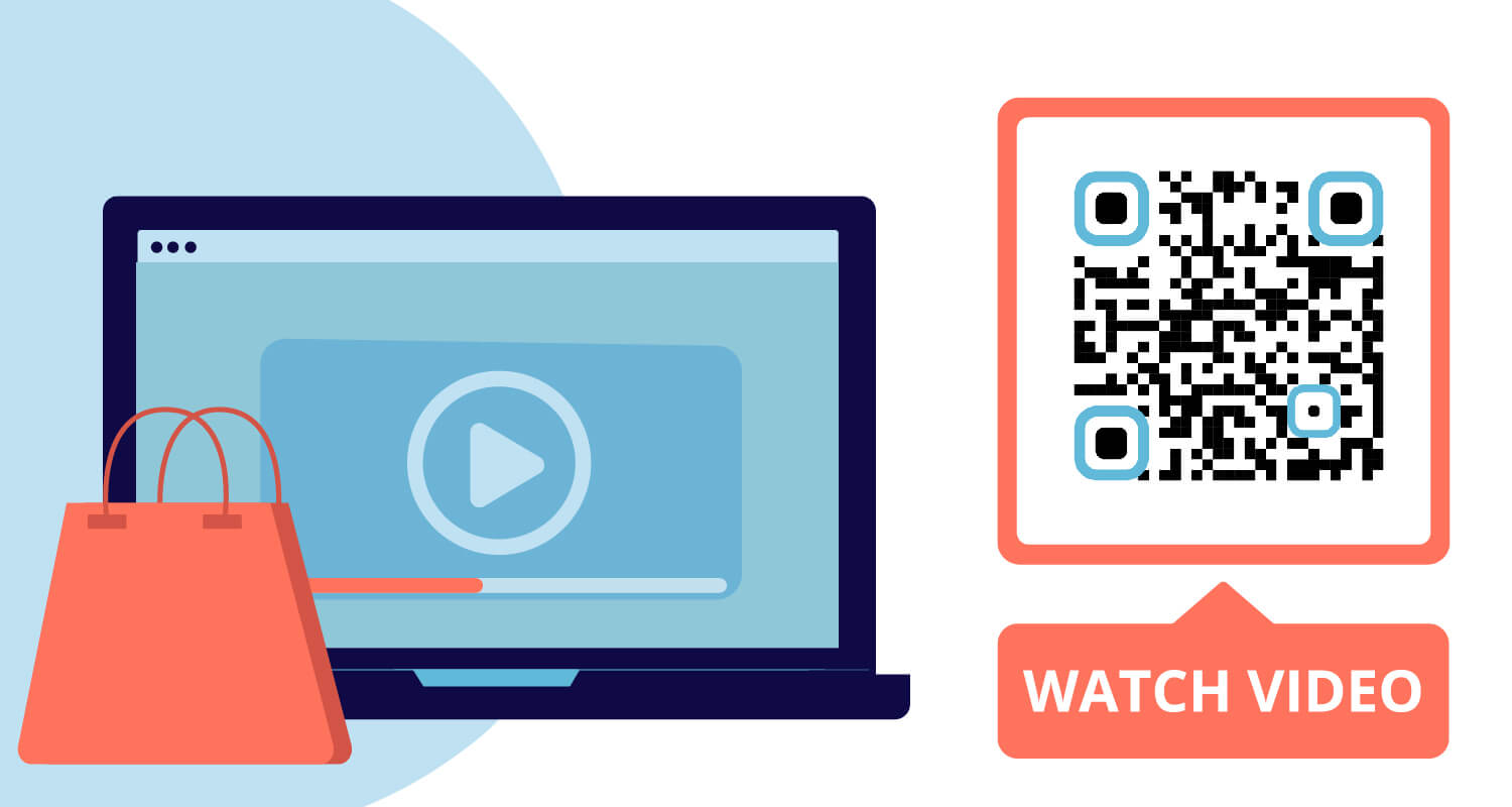 Código QR que dirige al vídeo en el portátil