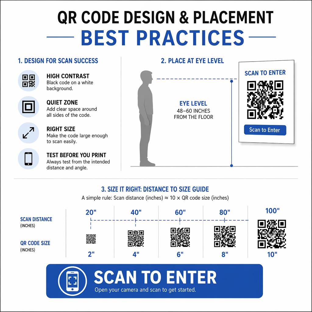 แนวทางปฏิบัติที่ดีที่สุดในการจัดวาง QR