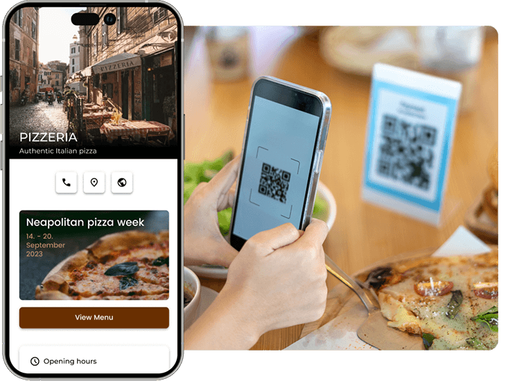 Códigos QR para un restaurante