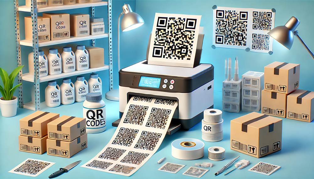Stampa etichetta inventario QR