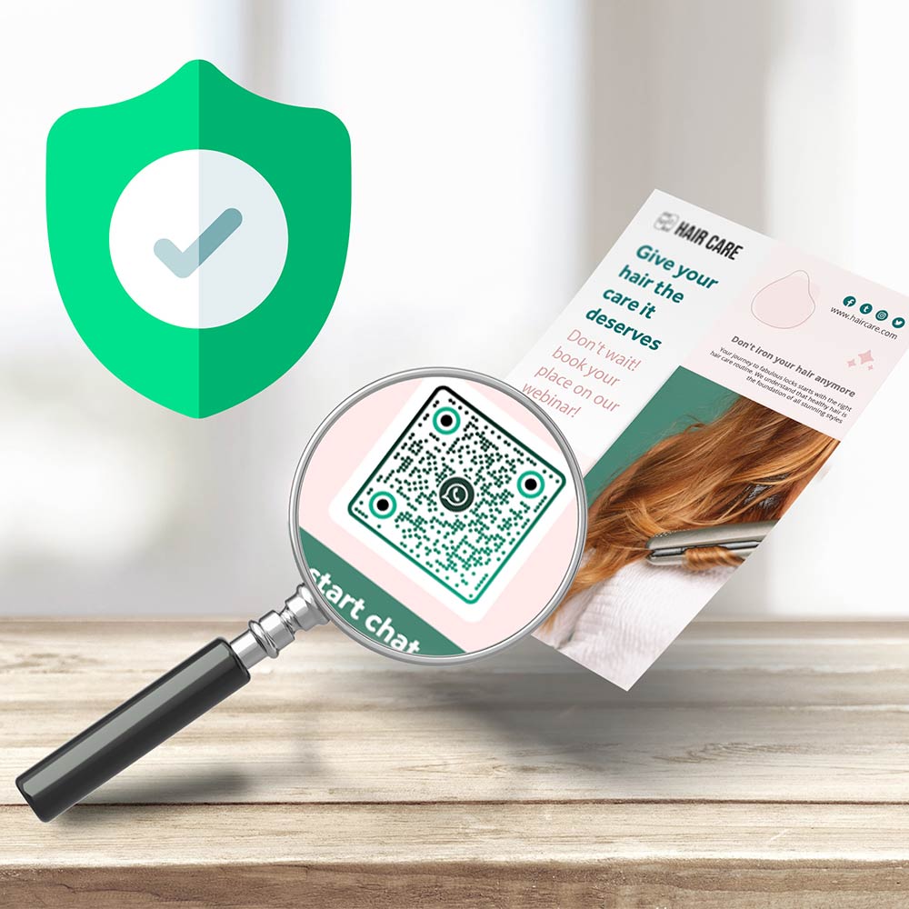 Illustration highlighting the accuracy and safety of adding contacts using QR codes on WhatsApp