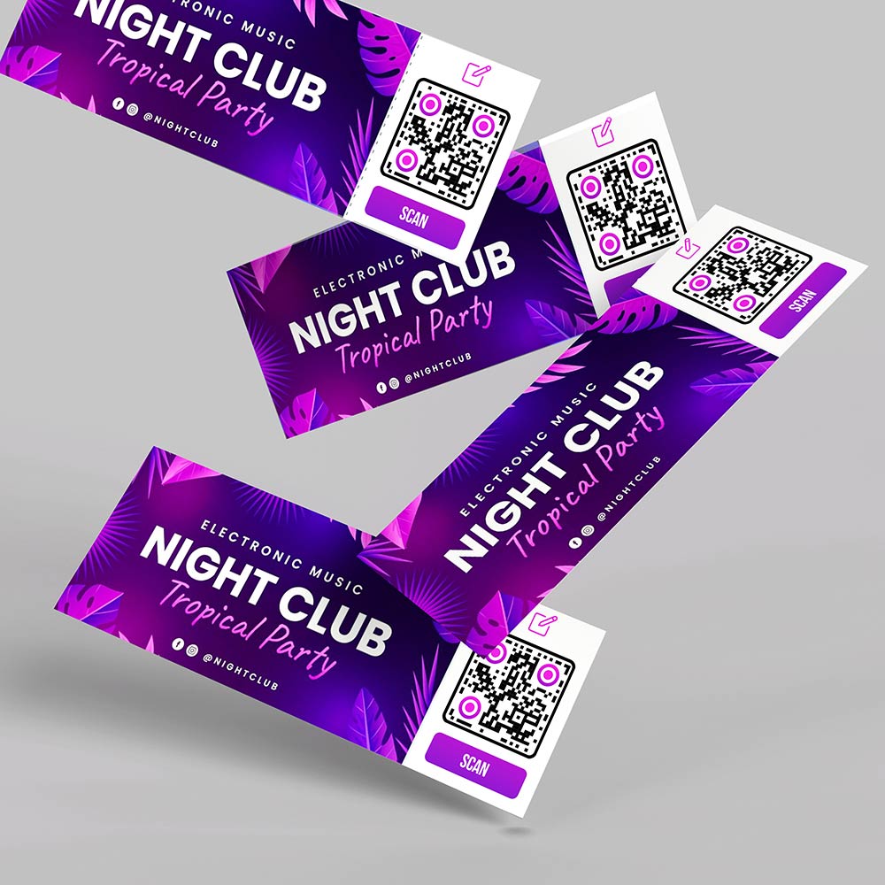 Visualización de la edición de un código QR utilizado para la venta de entradas de un evento.