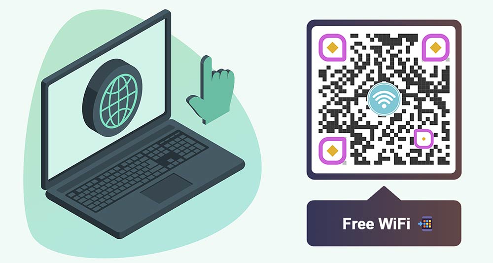 Creating QR codes for WiFi access is easy