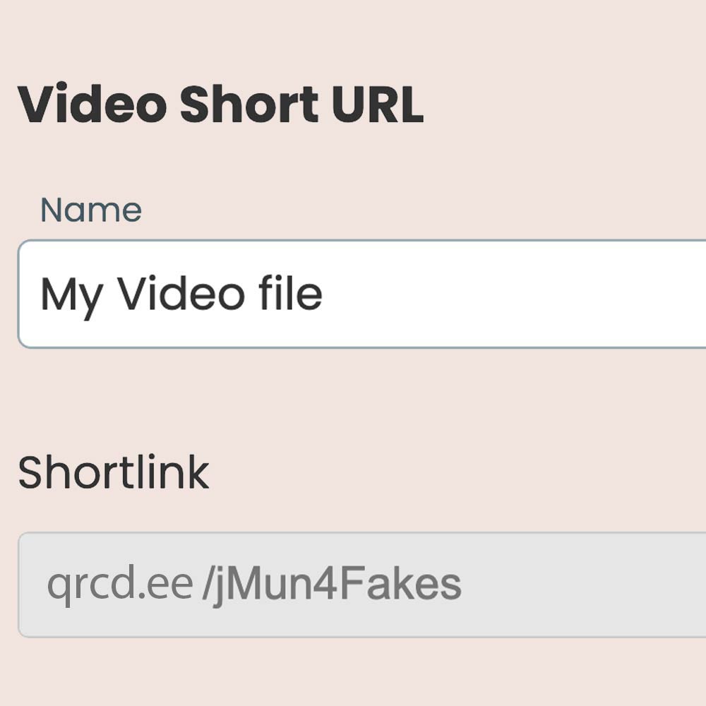 Generar un código QR de vídeo con un acortador de URL