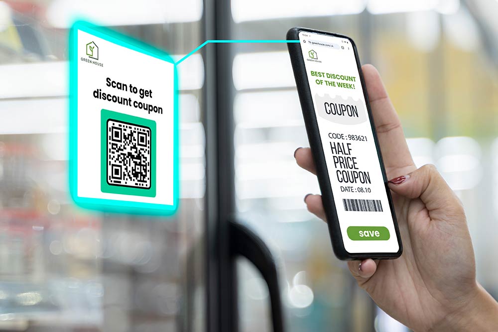 En QR-kod som avslöjar en URL