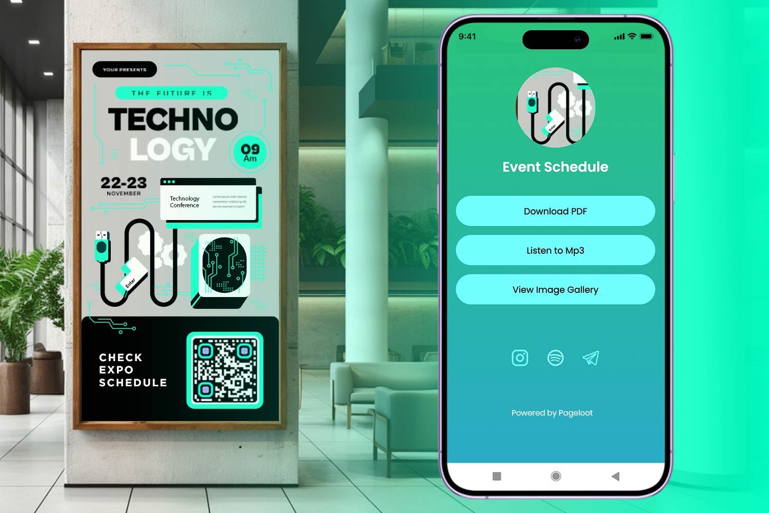 Ilustración que muestra cómo convertir archivos PDF y otros tipos de documentos en códigos QR utilizando un Generador de Códigos QR