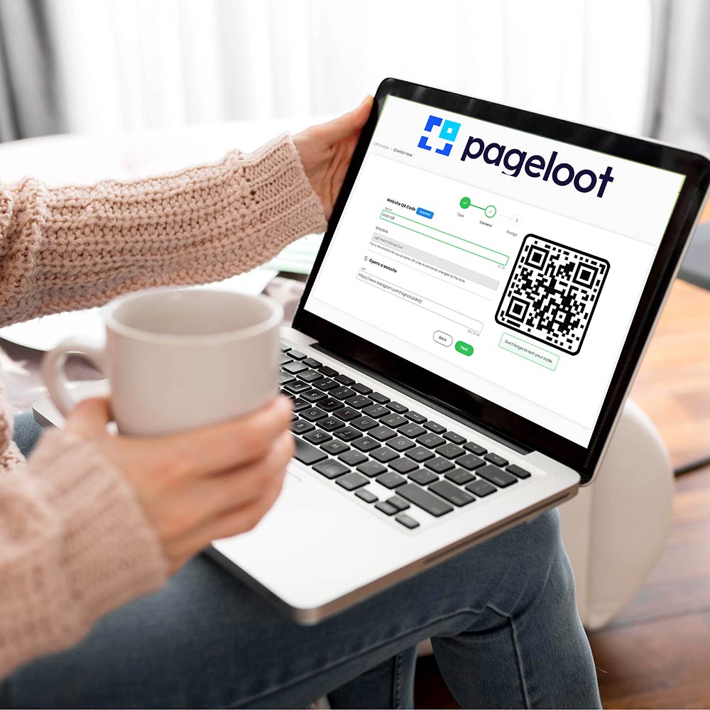 QR kodu oluşturma işlemini gösteren bir bilgisayar ekranı