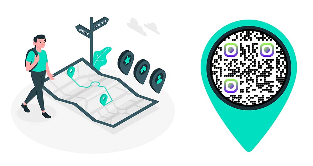 Essential elements of QR codes for addresses