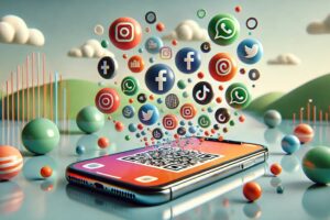 Diferentes tipos de códigos QR de mídia social