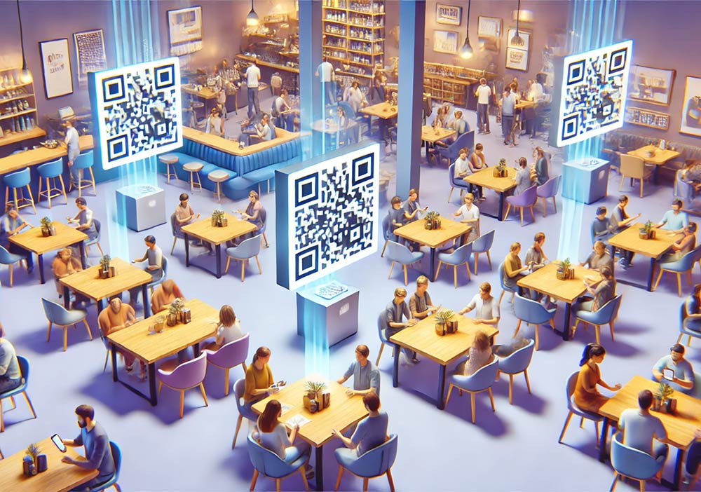 Imprima el menú con código QR