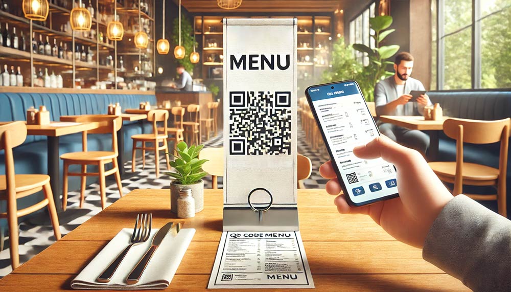 Escanear un código QR del menú