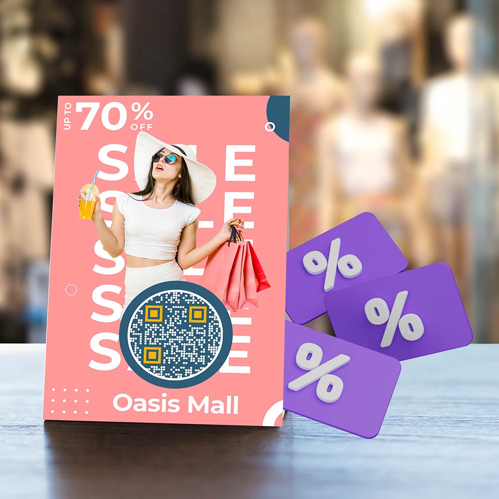 Código QR que desvela ofertas especiales de descuento
