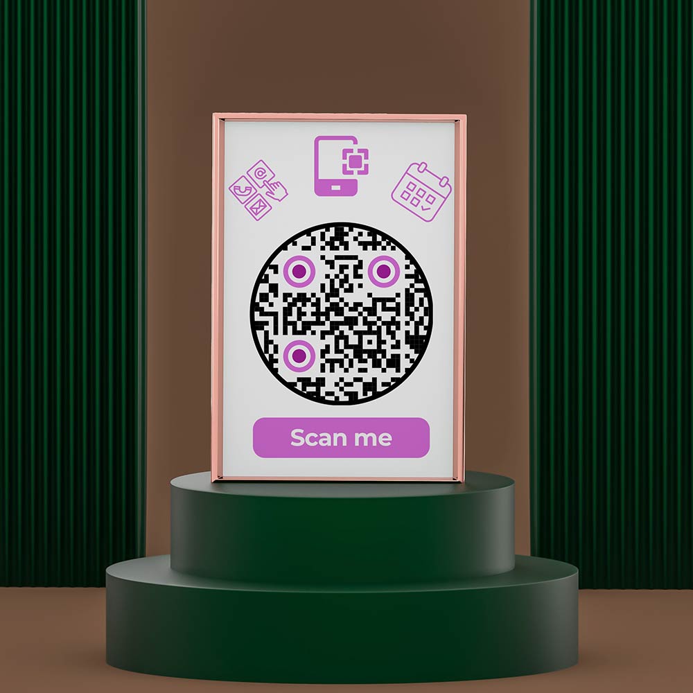Código QR utilizado para compartir datos de contacto o del evento