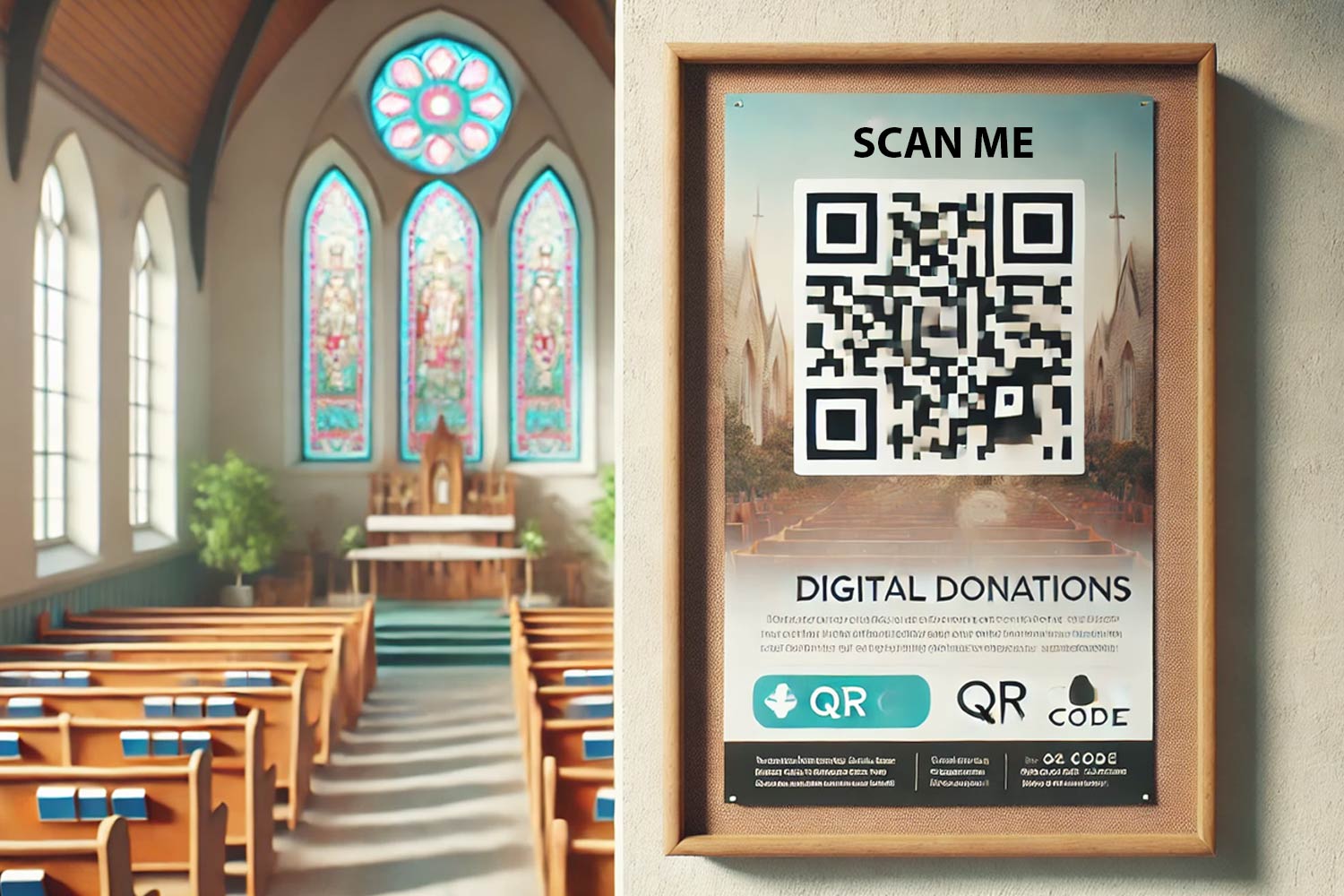 Church center QR code