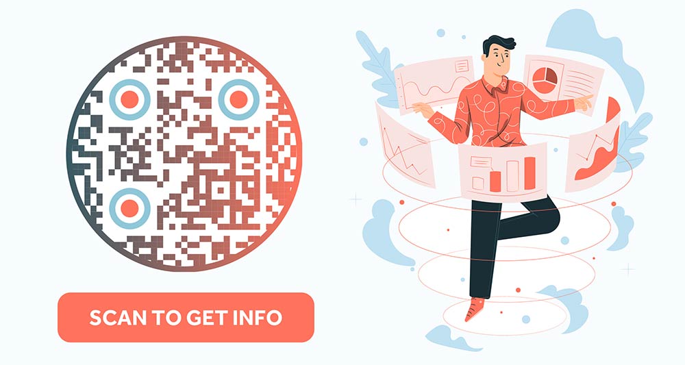 Infographic depicting benefits of tracking QR Codes