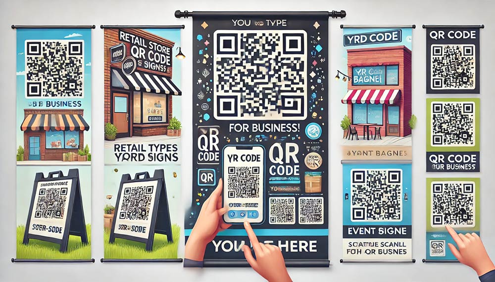 Diseño de banner con código QR