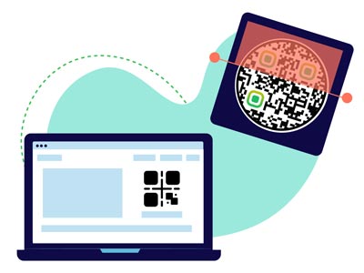 Using the QR code generator to edit the content