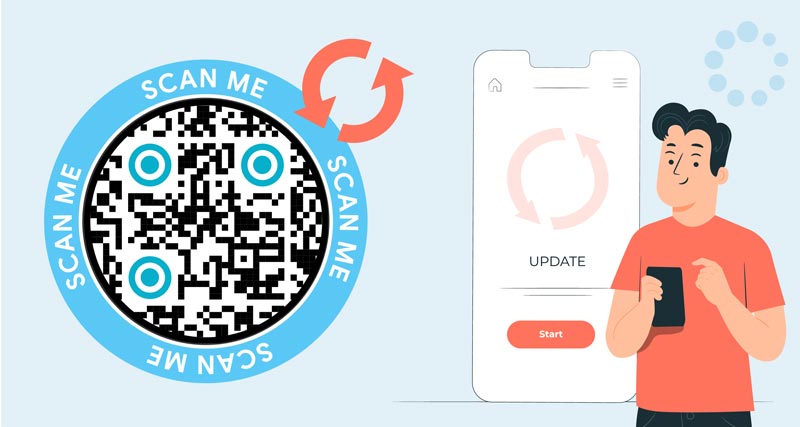 Changing the Website QR code link in the tool