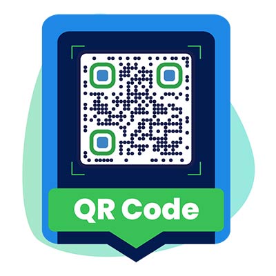 Un monitor que muestra el Código QR WiFi de Pageloot