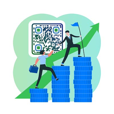 Personas ascendiendo en gráficos