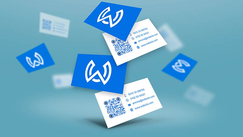 Tarjetas de visita con logotipos de empresa