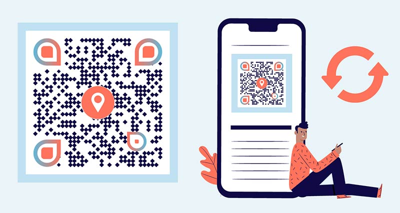 creating QR Code online using phone