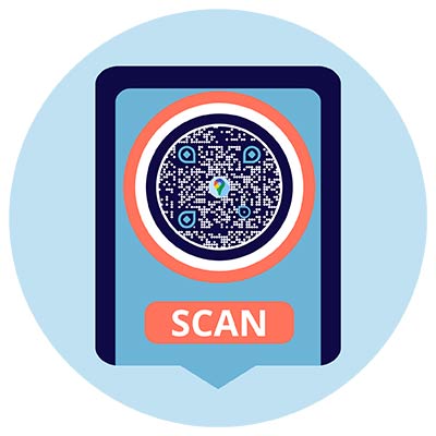 Pageloot QR Code Generator website to create a map QR Code