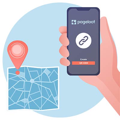 putting the right location in the QR Code generator on smartphone to create Google Maps QR Code