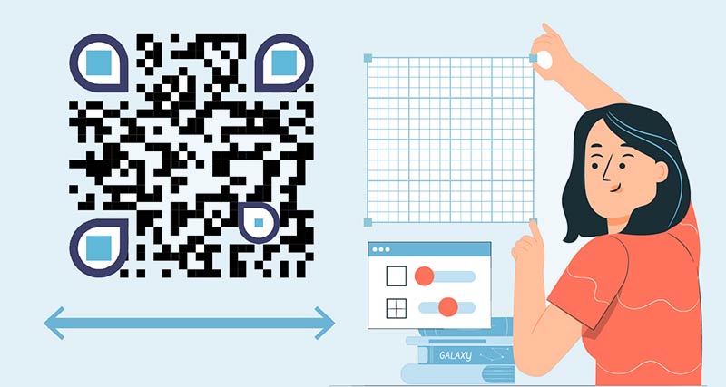 escalar la imagen del Código QR al tamaño adecuado/cambiar el tamaño del Código QR