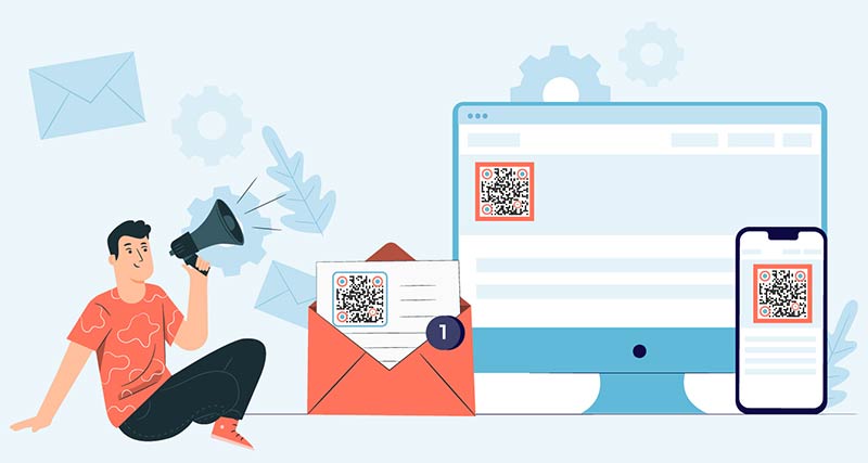 Código QR con formulario de Google en diversos materiales digitales e impresos