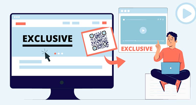 Código QR de YouTube que lleva a contenido de vídeo adicional