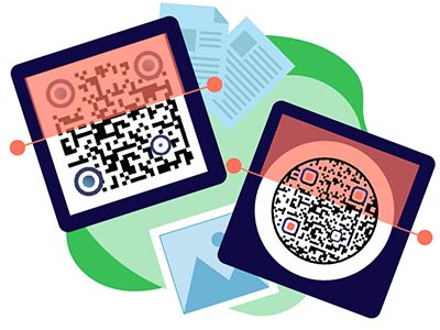 dos Códigos QR escaneados simultáneamente