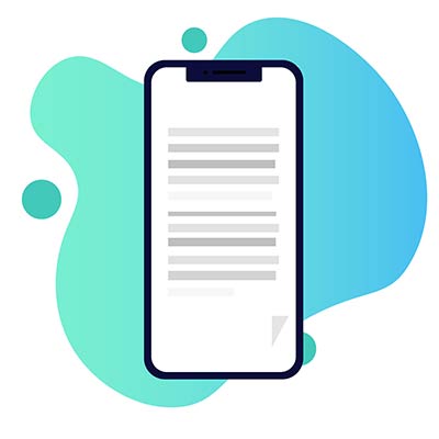 La imagen muestra la pantalla de un teléfono con un texto escrito