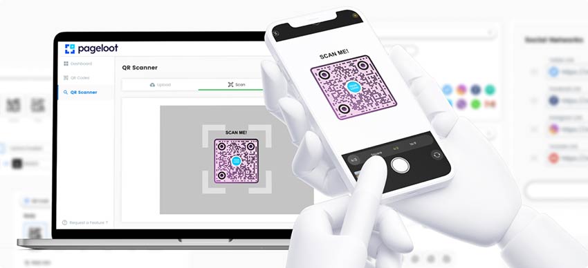 Cómo escanear un código QR dinámico en el panel de Pageloot
