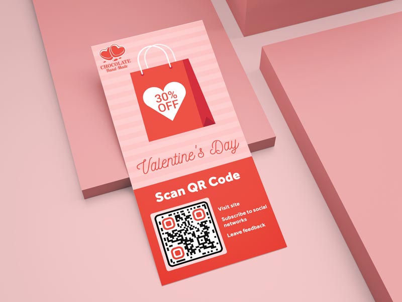 A multi QR code for social media pages