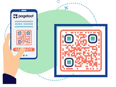 Vista previa del generador de códigos QR de Pageloot