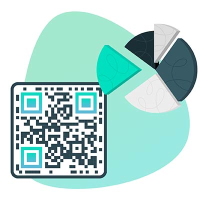 funciones analíticas de la página del código QR para empresas